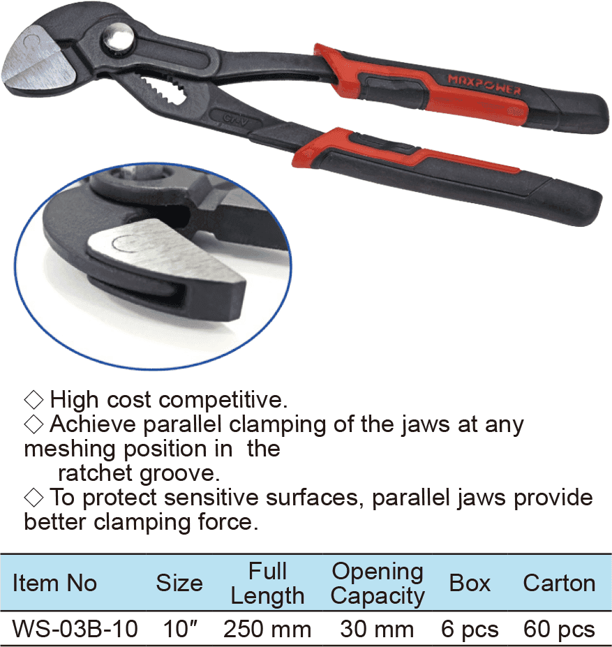 Groove Joint Pliers With Quick Release and Grab Function(图1)
