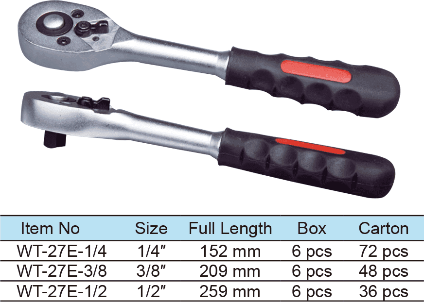 Pear Head Ratchet Wrench, Quick Release, 24 Teeth(图1)